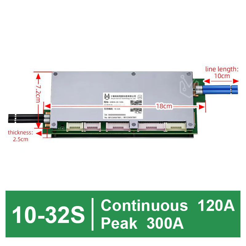 ANT Smart BMS 10-32S 72V 96V 80A-120A for Lifepo4 Li-Ion Lto Battery Smart Balance board