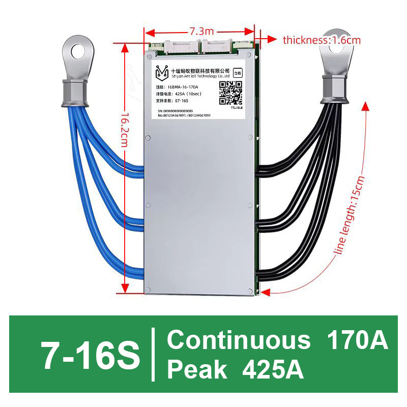 ANT Smart BMS 7-16S 36V 48V 60V 40A-400A for Lifepo4  Li-Ion Lto Battery Smart Balance board