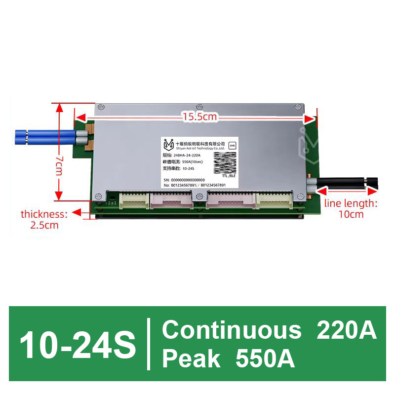 ANT Smart BMS 10-24S 60V 72V 50A-220A for Lifepo4 Li-Ion Lto Battery Smart Balance board