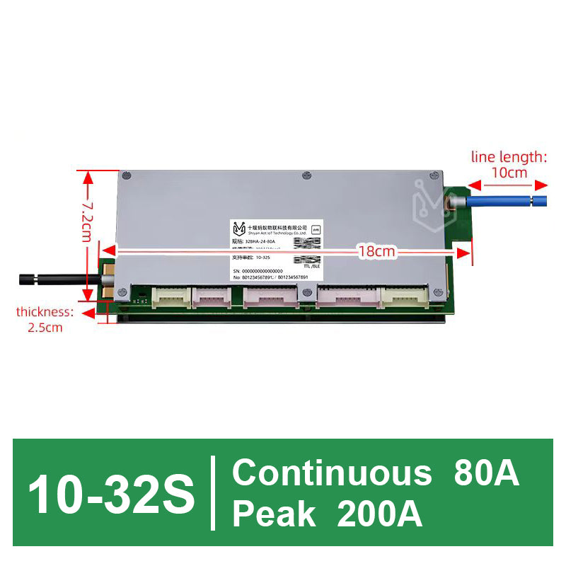 ANT Smart BMS 10-32S 72V 96V 80A-120A for Lifepo4 Li-Ion Lto Battery Smart Balance board