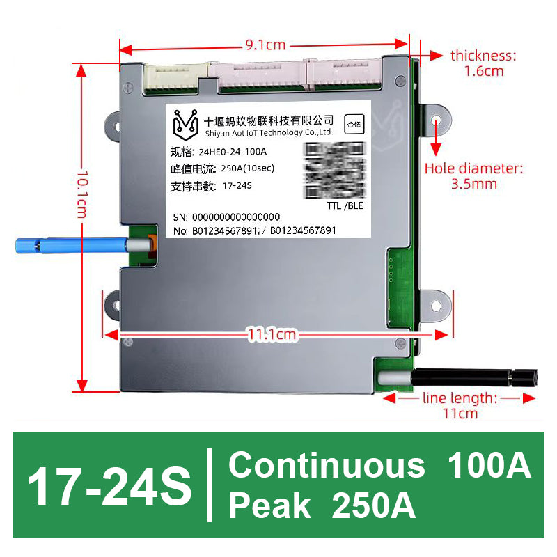 ANT Smart BMS 17-24S 60V 72V 50-420A  for Lifepo4  Li-Ion Lto Battery Smart Balance Board