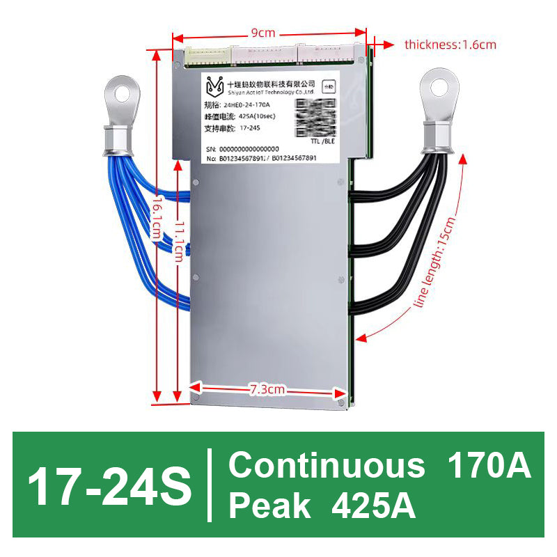 ANT Smart BMS 17-24S 60V 72V 50-420A  for Lifepo4  Li-Ion Lto Battery Smart Balance Board