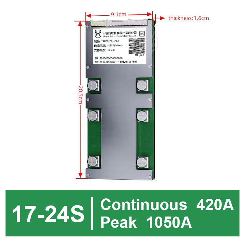 ANT Smart BMS 17-24S 60V 72V 50-420A  for Lifepo4  Li-Ion Lto Battery Smart Balance Board
