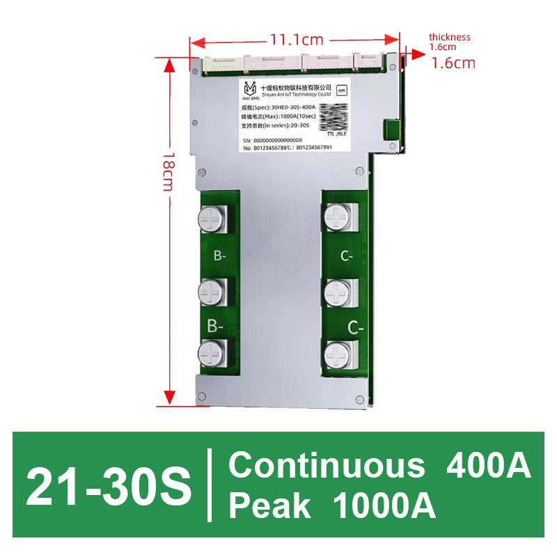 ANT Smart BMS 21-30S 72V 96V 170A-420A for Lifepo4 Li-Ion Lto Battery Smart Balance board